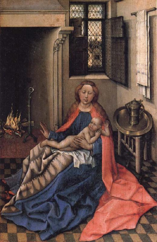 Robert Campin Virgin and Child at the Fireside